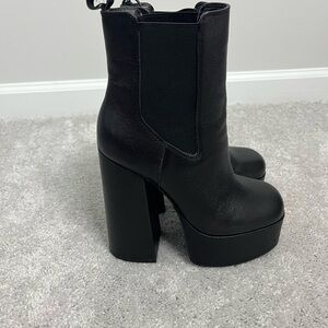 Jessica Simpson Black Platform Ankle Boots